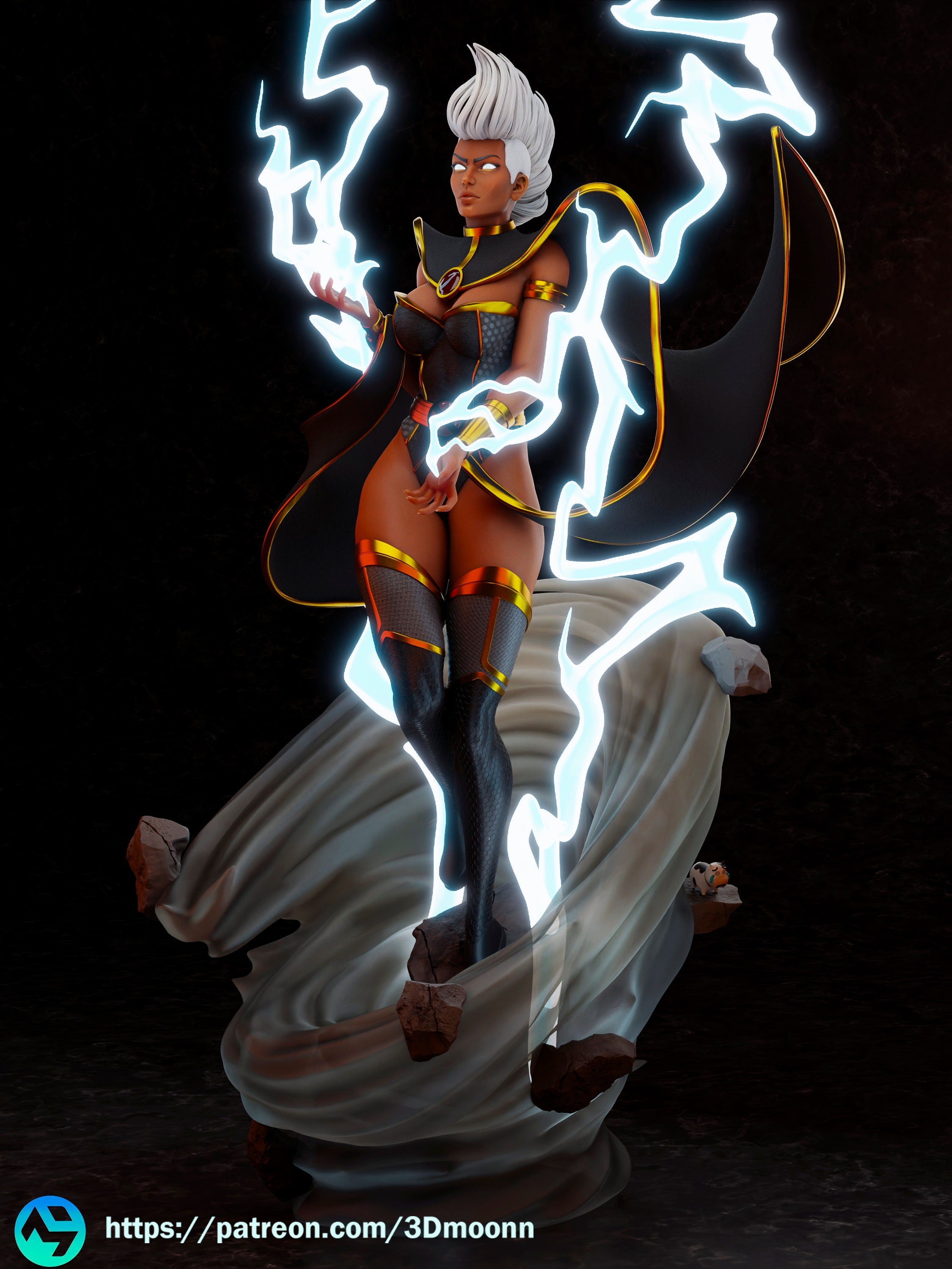 Storm by 3Dmoonn - 1/6 Scale High-Quality 3D UNPAINTED Figure with Custom Base - Rangrez Creations