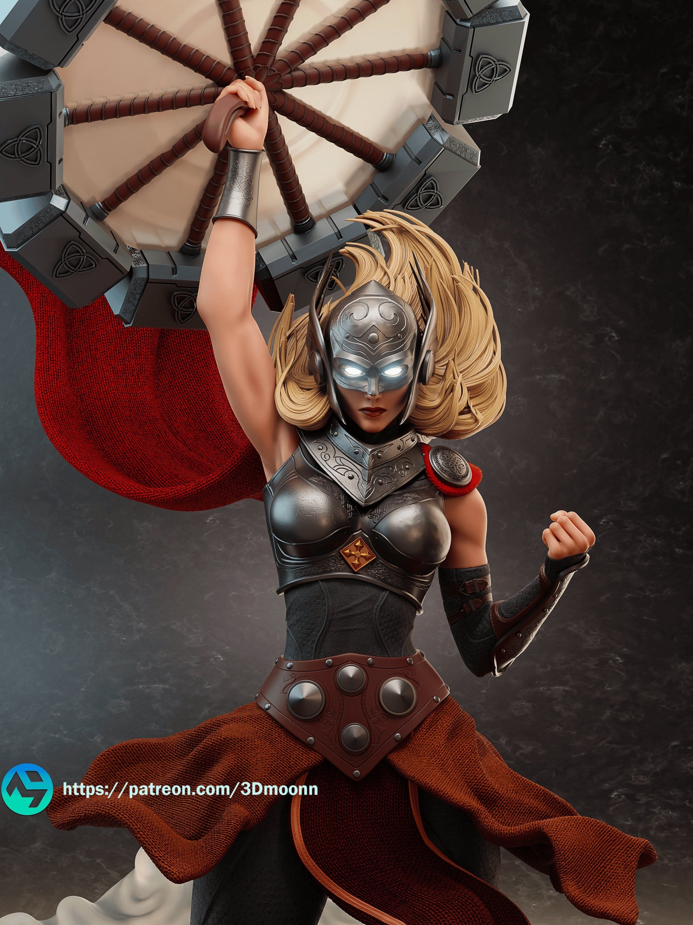 Lady Thor - Jane Figure - 1/6th Scale UNPAINTED - Exclusively Designed by 3Dmoonn