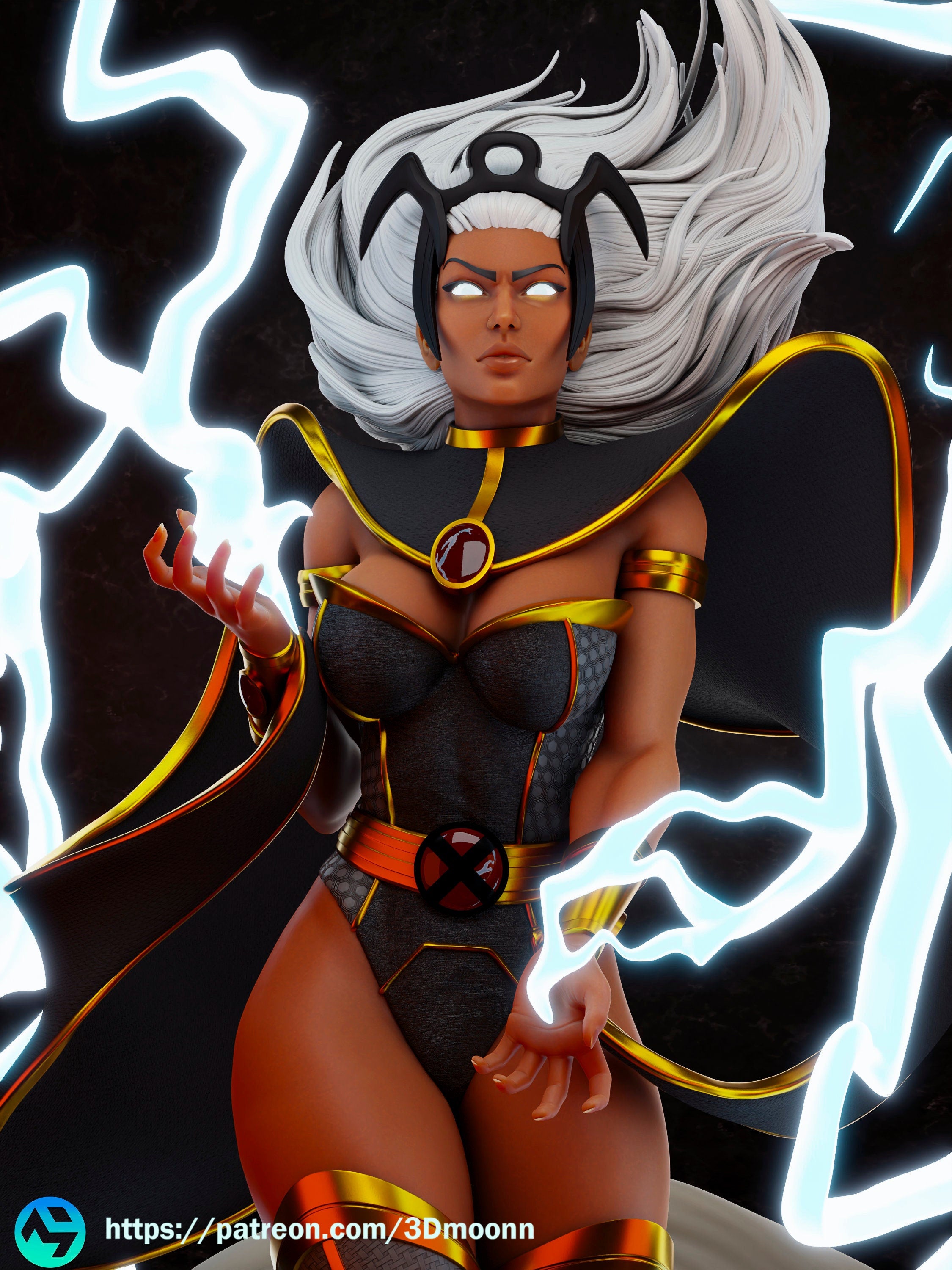 Storm by 3Dmoonn - 1/6 Scale High-Quality 3D UNPAINTED Figure with Custom Base - Rangrez Creations