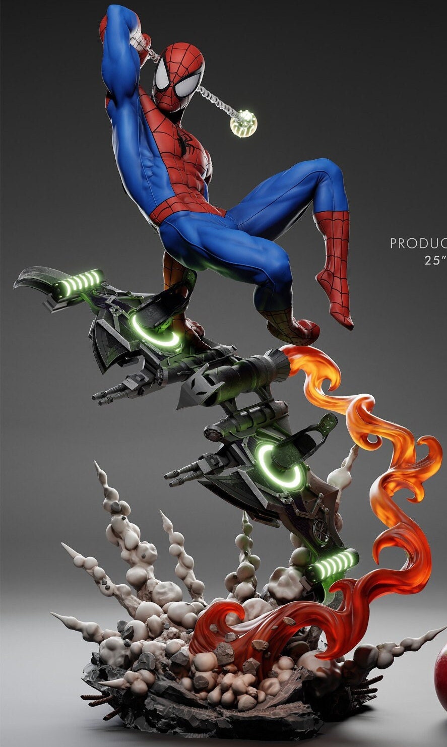 Spider Hero Showdown - Classic & Symbiote Suits with Goblin's Glider - 1/9th Scale High-Quality Tough Resin -Fanart Model Kit - by CA3D