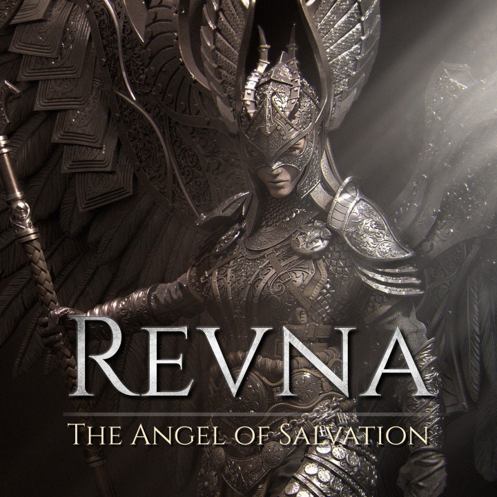 Revna, Angel of Salvation - 140mm ABS like Resin Figure, Demon Imps, Large Base, Exquisite Craftsmanship - Nerikson