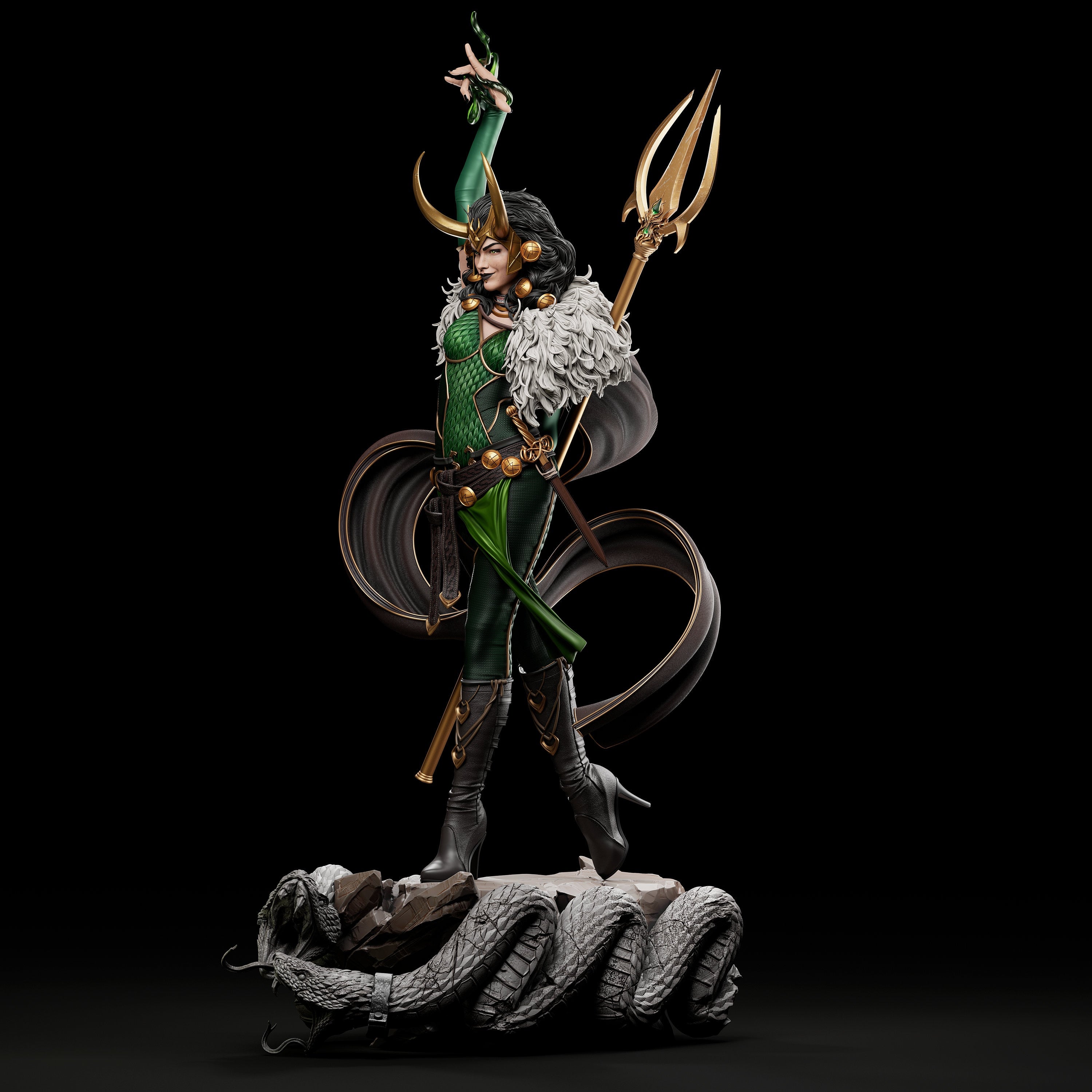 Lady Loki Model Kit  Divine Trickster Edition  Available in 1/12 and 1/9 Scales by CA3D Studios