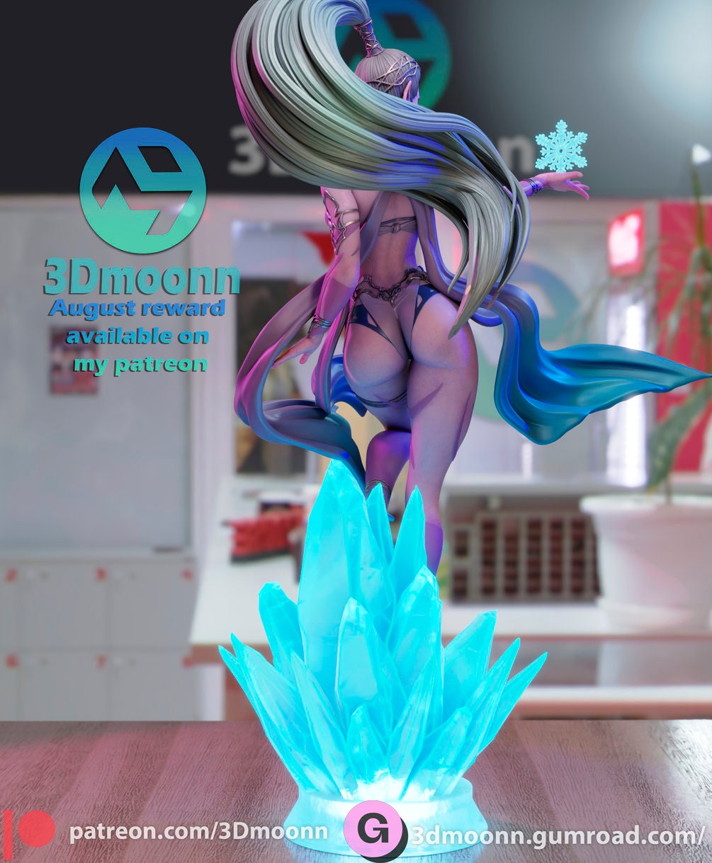 Shiva by 3Dmoonn - Majestic Ice Queen 1/6th Scale Unpainted Model Kit