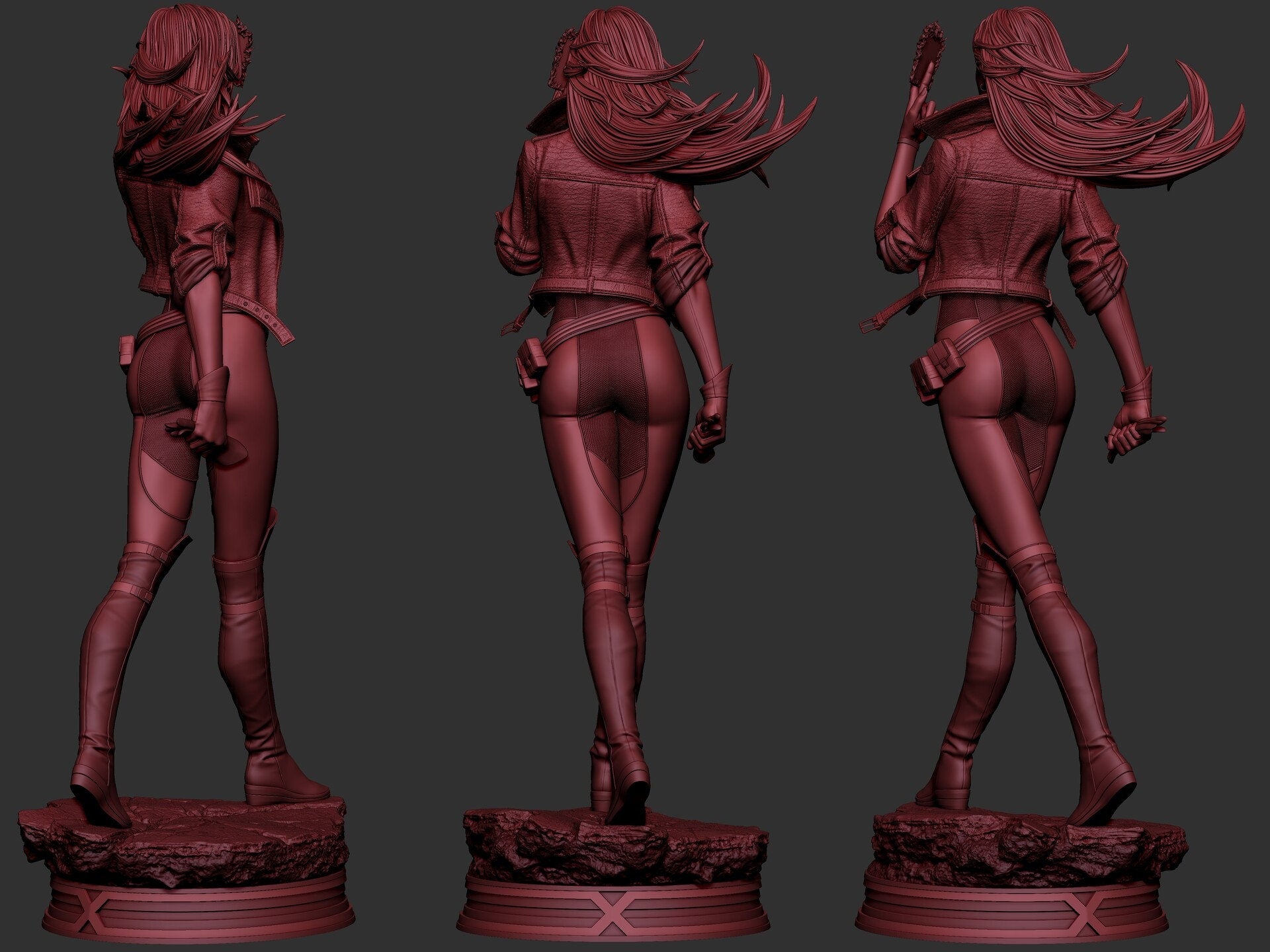 Rogue Superheroine Model Kit  1/9 Scale Unpainted Resin Figure by CA3D Studios  DIY Assembly for Collectors