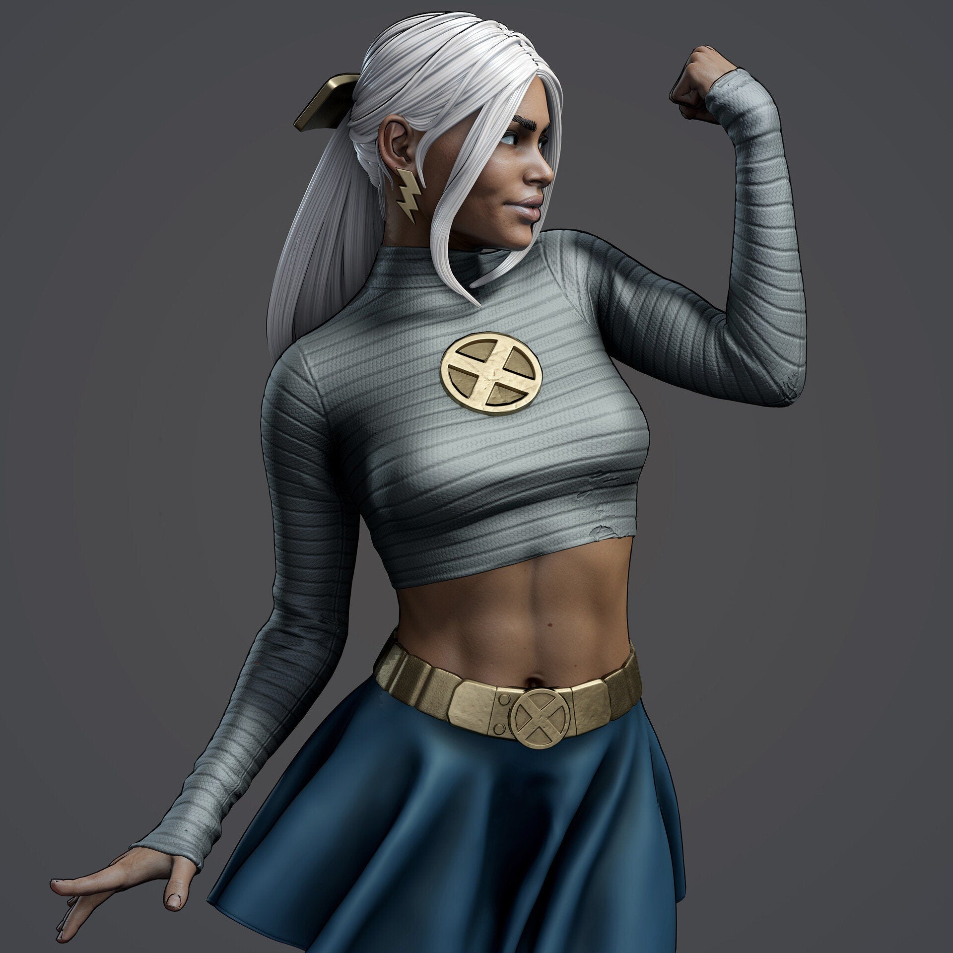 Storm Model Kit - Superhero Edition - 1/9 & 1/6 Scales - High-Quality Tough Resin -Fanart Model Kit CA3D Studios