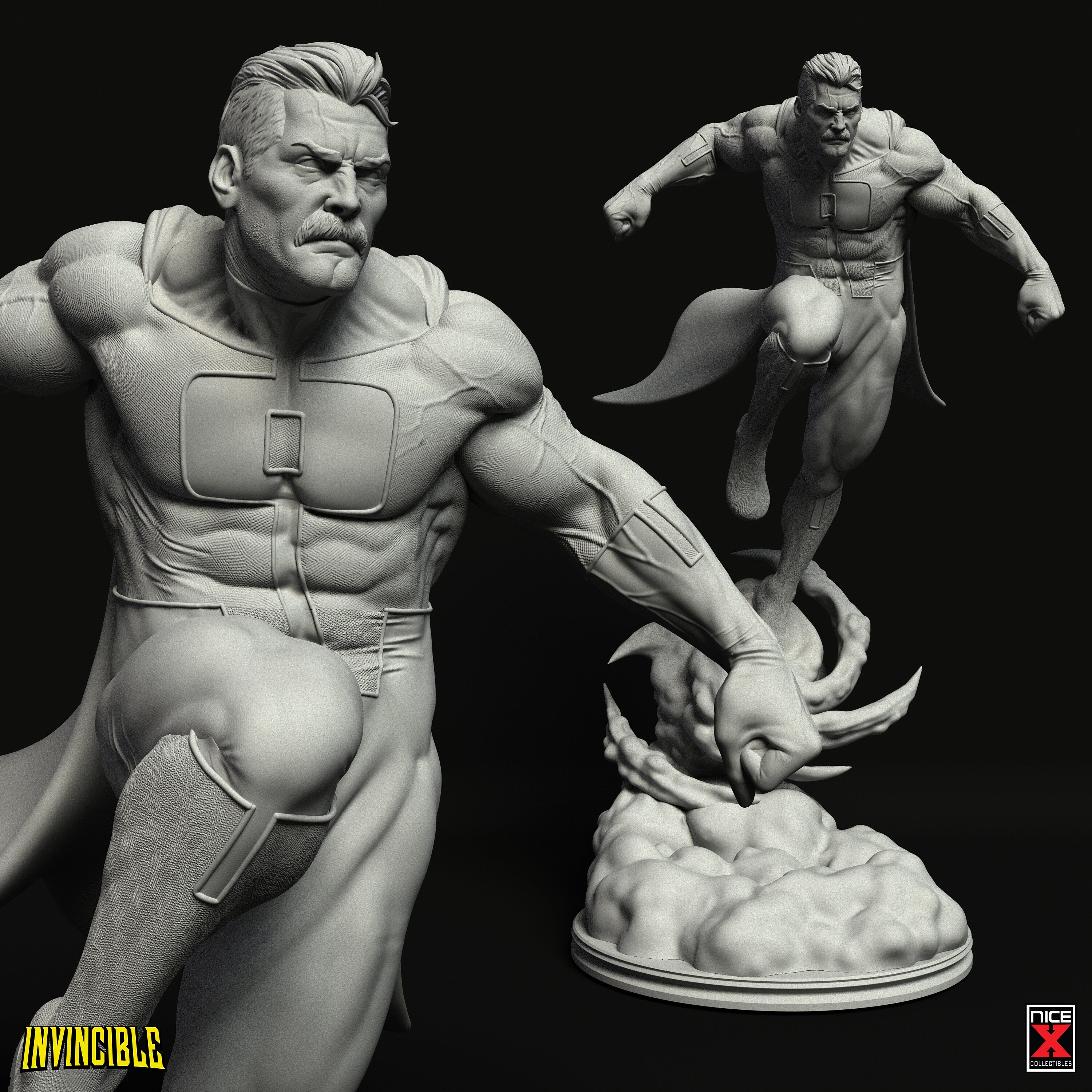 Omni-Man - The Viltrumite Legacy: 1/6 Scale Unpainted Resin Model by Nice X Collectibles - Printed by Rangrez Creations