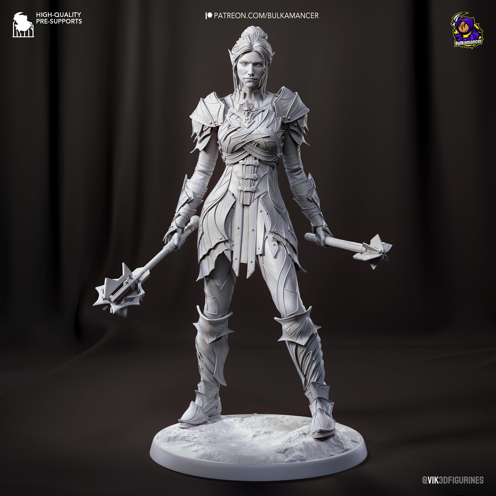 Minthara: The Dark Priestess of Baldur's Gate 3 - 1/8 Scale Resin - High-Quality Tough Resin - Model Kit Fanart - by Bulkamancer