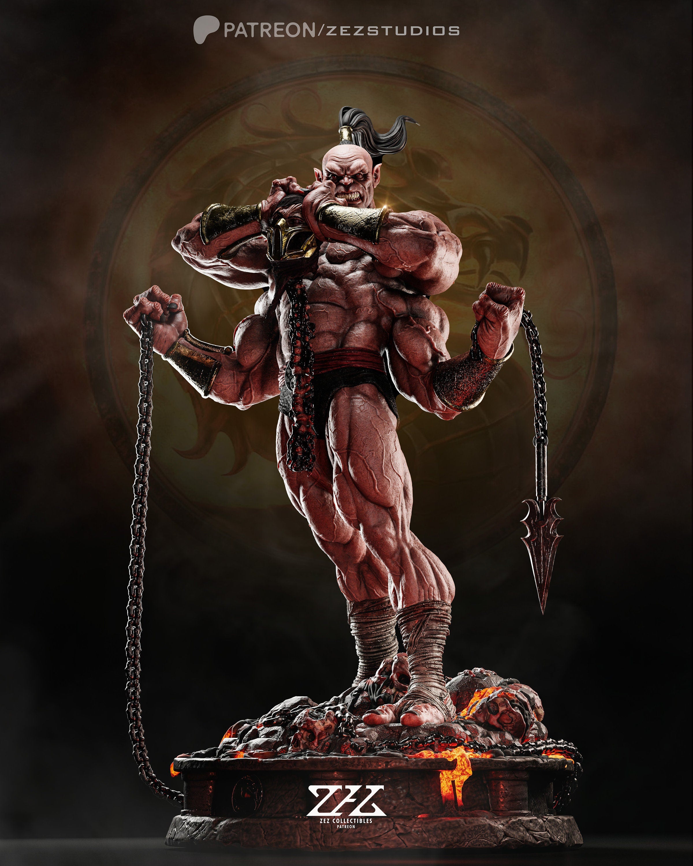 Might of the Shokan: Goro - Mortal Combat - 1/6 Scale Collector's Model by Zez Studios - Elegoo ABS-like Tough Resin