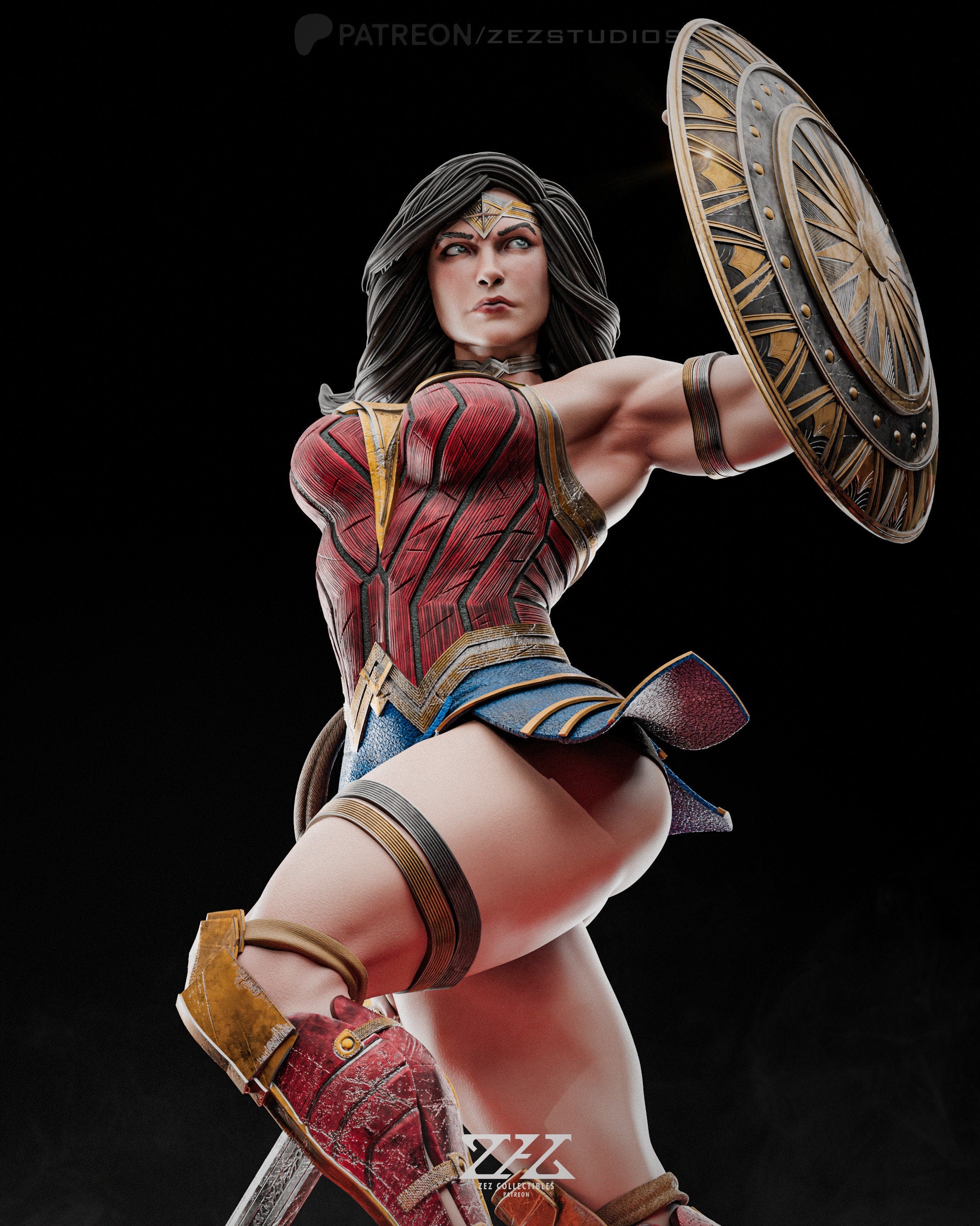 Wonder Warrior: The Amazonian Icon - 1/6 Scale High-Quality Tough Resin Model by Zez Studios