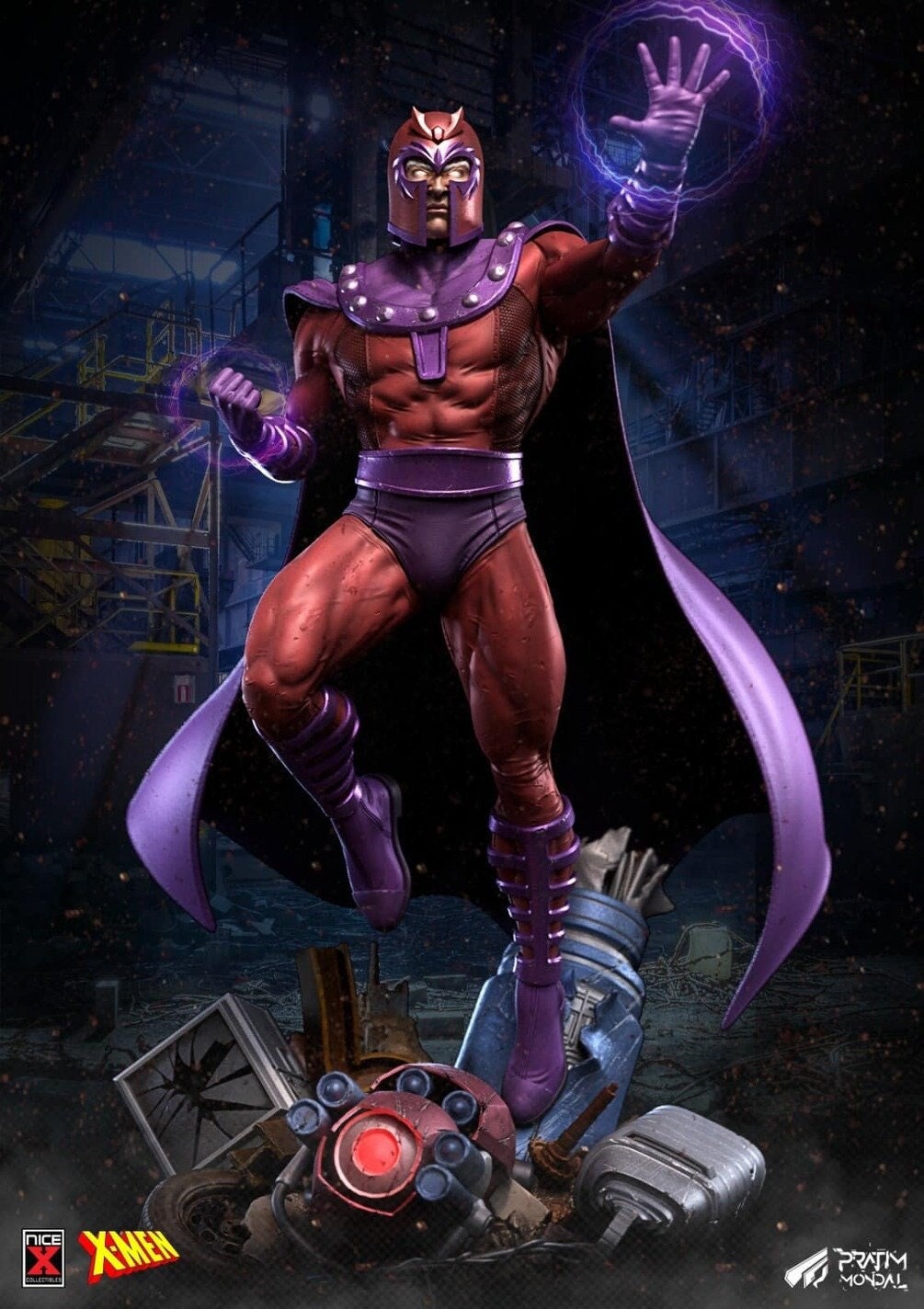 Magneto - mutant - Model Kit, 1/6th Scale - Durable Elegoo Tough Resin Craft by Nice X Collectibles - Rangrez Creations