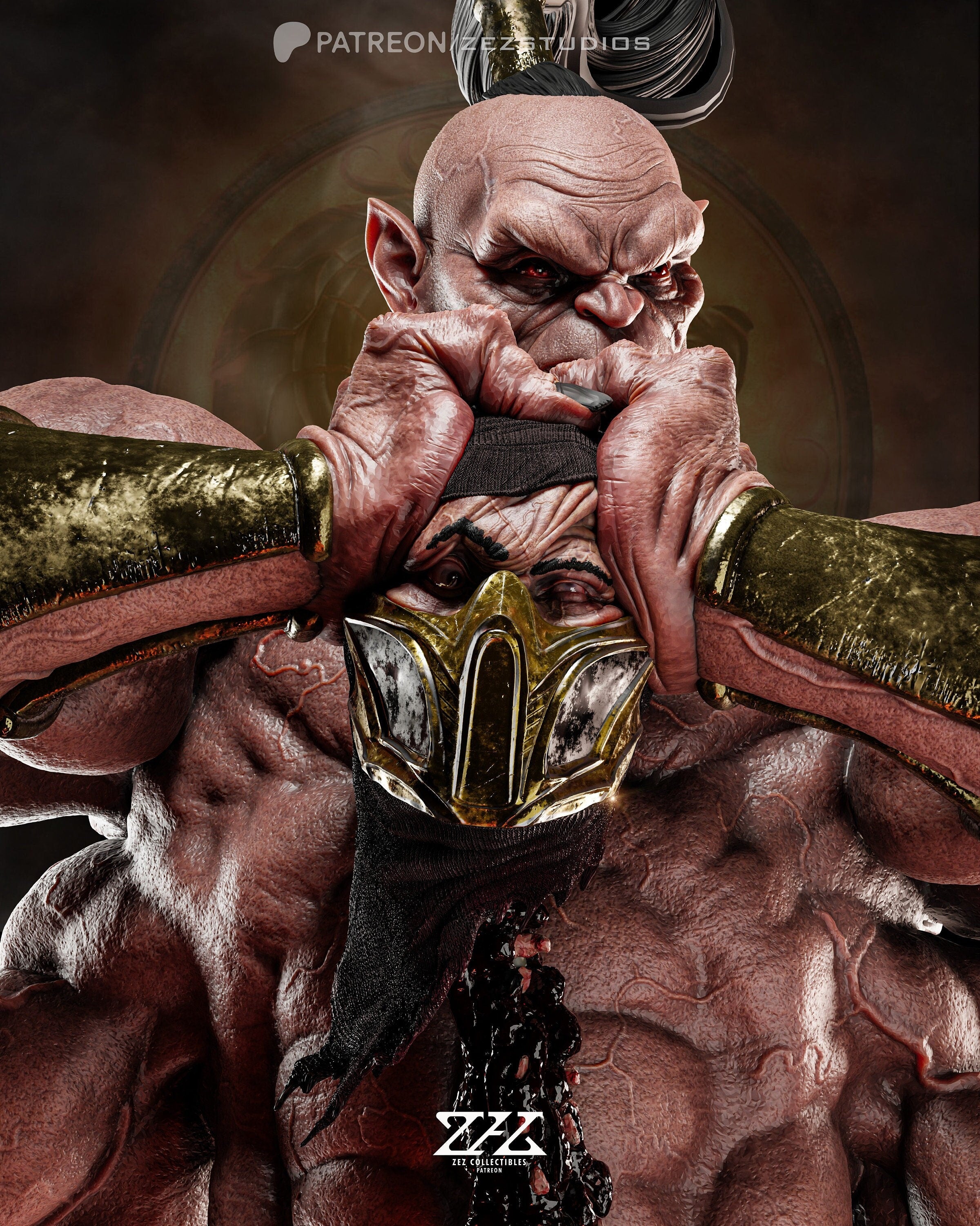 Might of the Shokan: Goro - Mortal Combat - 1/6 Scale Collector's Model by Zez Studios - Elegoo ABS-like Tough Resin