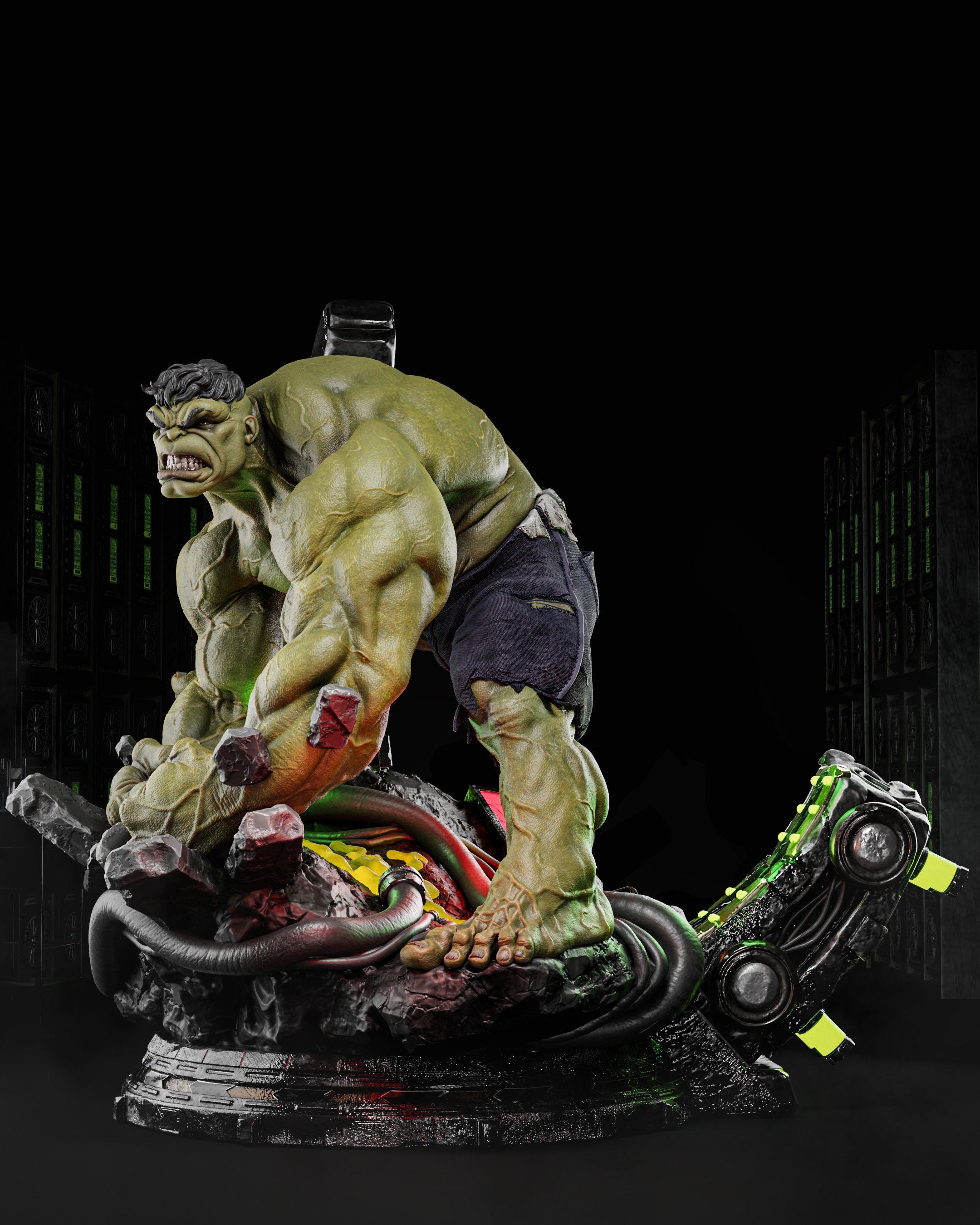 Hulking Gamma Giant in Action - Tough Resin 1/6 Scale and Bust 3D Resin Model by Zez Studios - RangrezModels