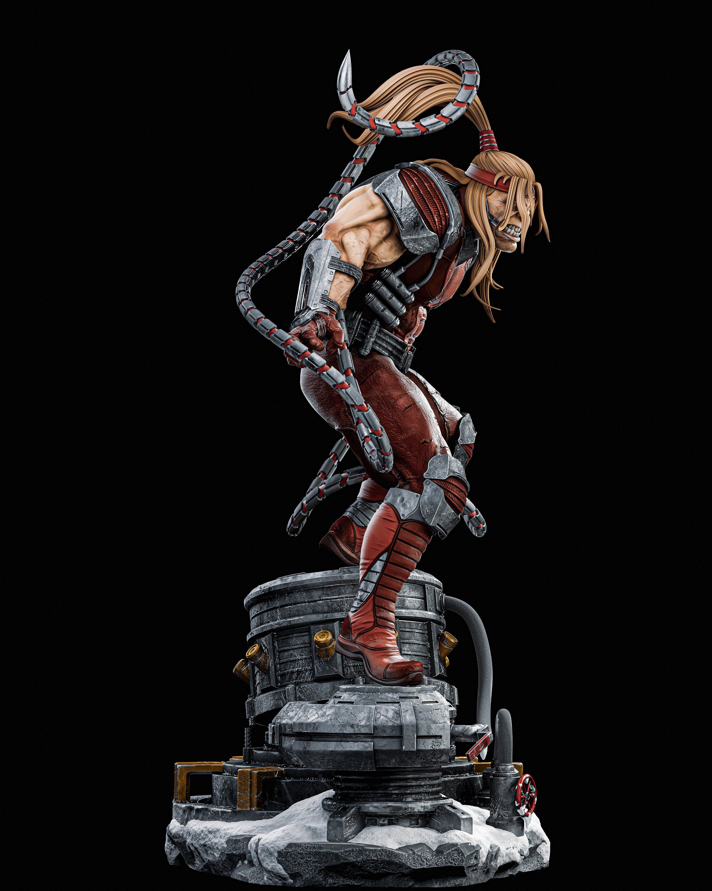 Omega Red - Cyborg Savage - The Mechanical Menace - Tough Resin 1/6 Scale and Bust 3D Resin Model by Zez Studios - RangrezModels