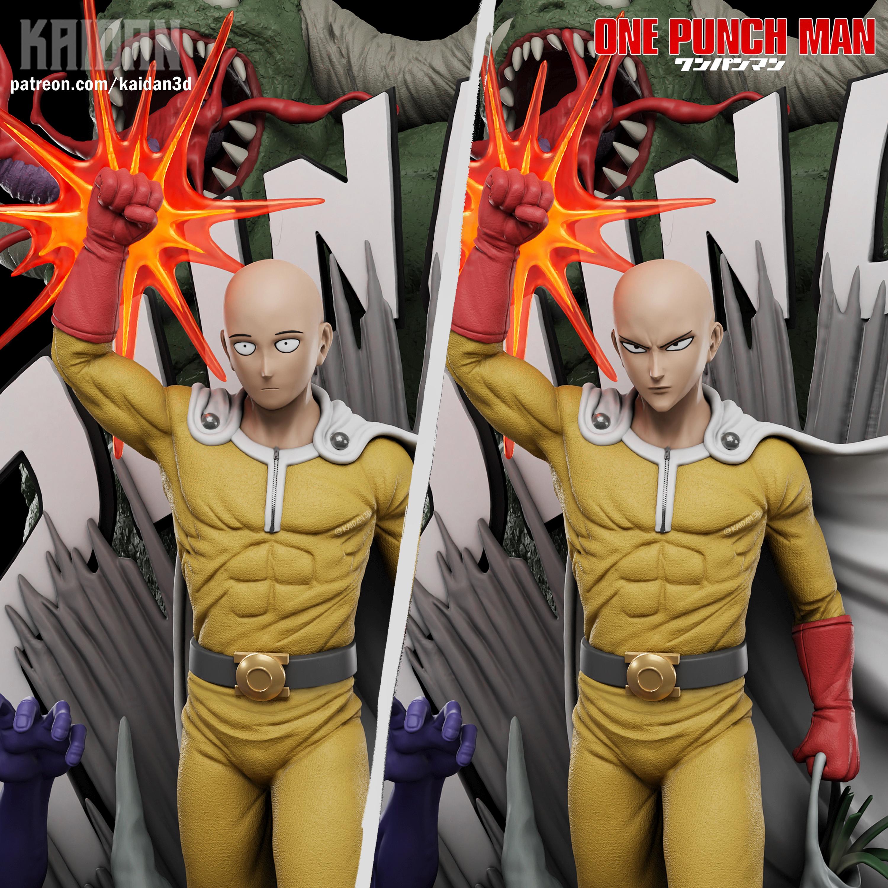 Hero of Justice Anime Battle diorama 3D Printed Model- Tough Resin 1/6 Scale and 1/8th scale 3D Resin Model by Kaidan- RangrezModels