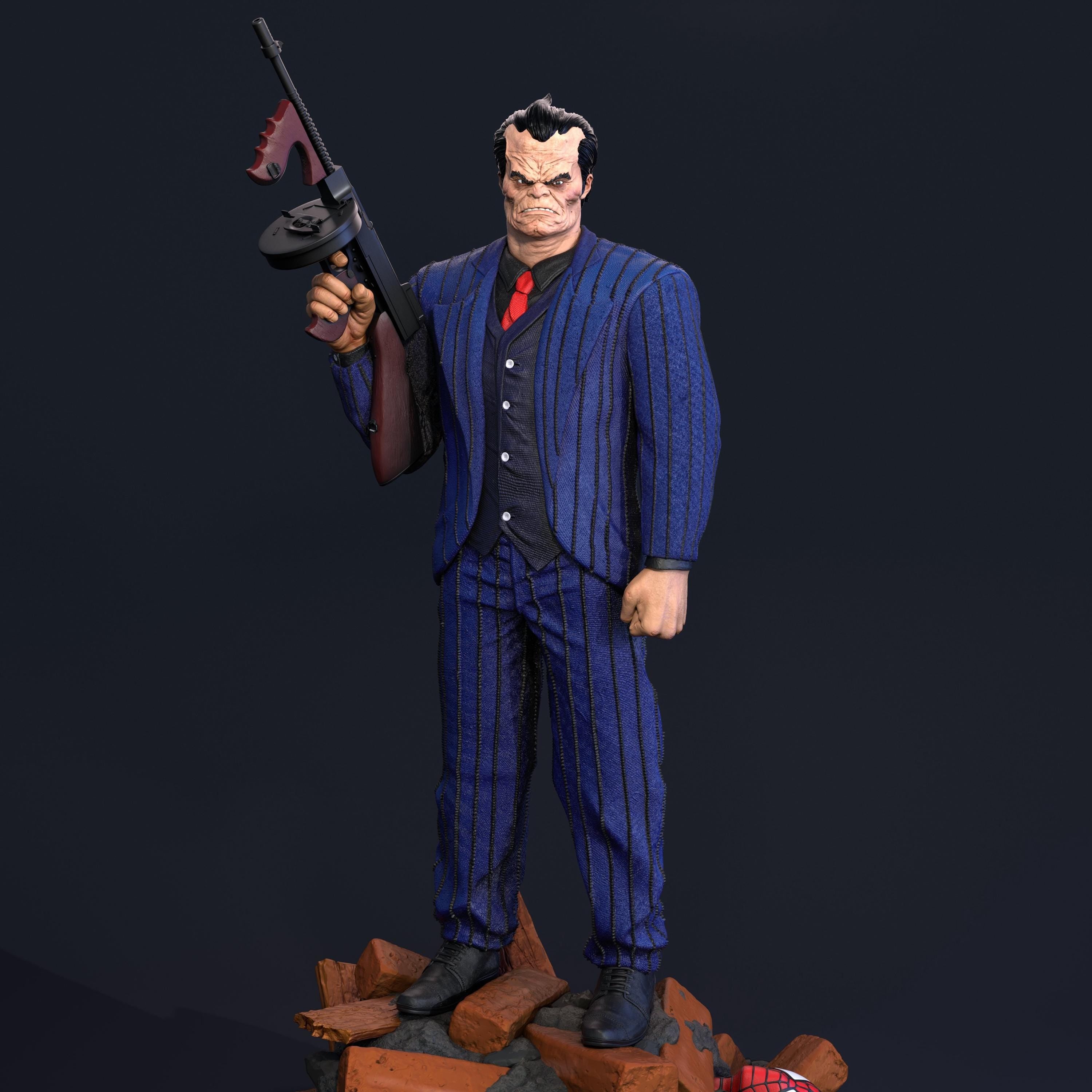 The Crime Boss | Hammer MobBoss Head Tough Resin 1/6 and 1/8 Scale 3D High Quality - Resin Model Kit by Nice X Collectibles - RangrezModels