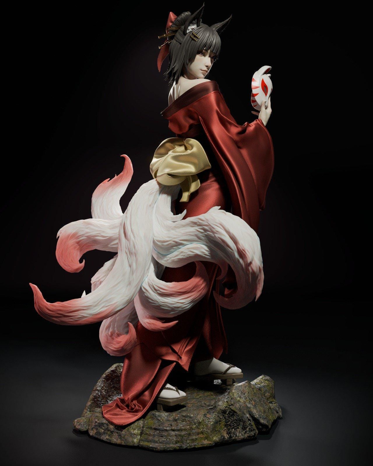 Nine-Tailed Fox Spirit -  1/6 Scale ABS-Like Tough Resin Model | Highly Detailed Collectible Resin kit