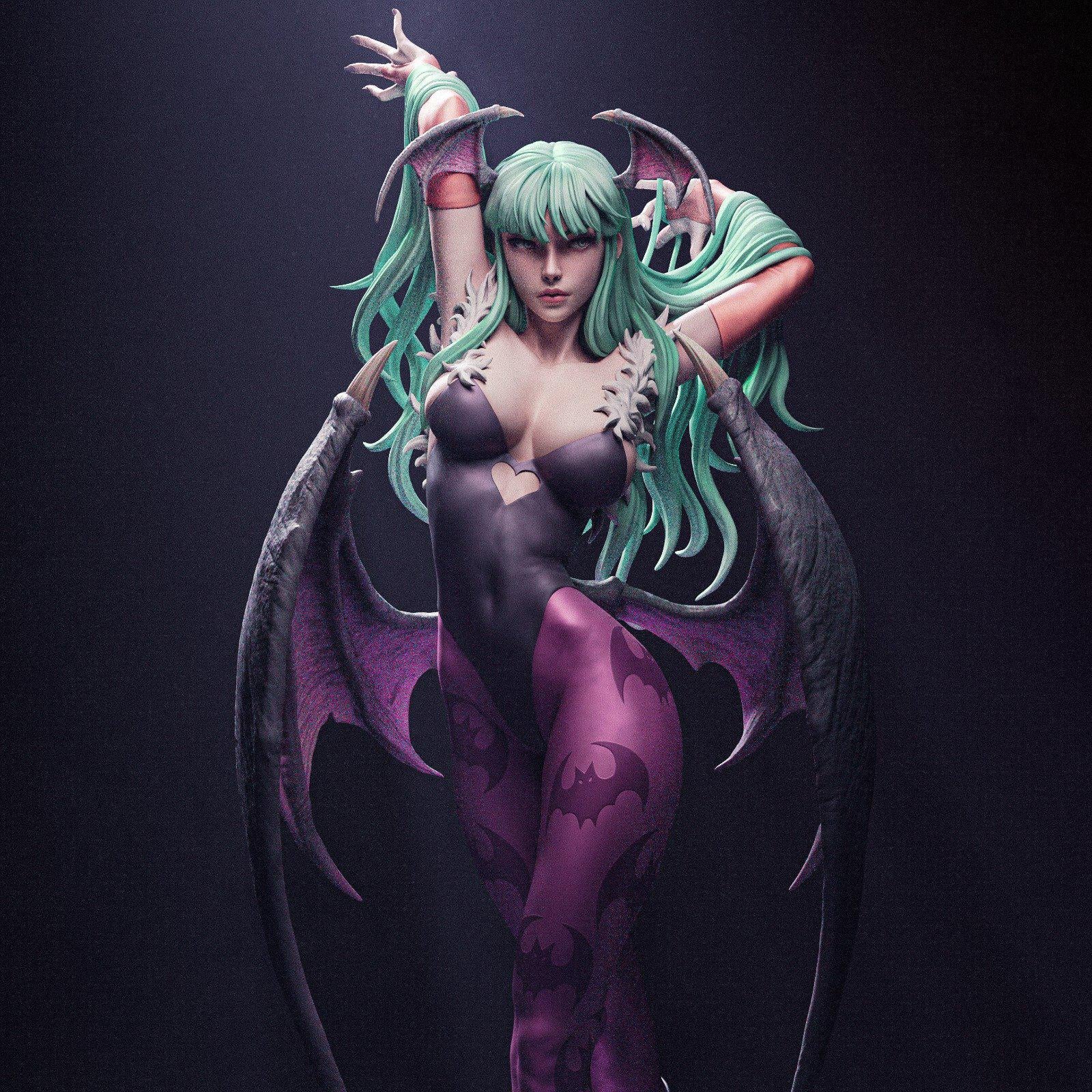 Morrigan Darkstalkers - Dark Enchantress  - CA3D Studios | 1/6 Scale ABS-Like Tough Resin SFW and NSFW Model kit| Highly Detailed Model Kit