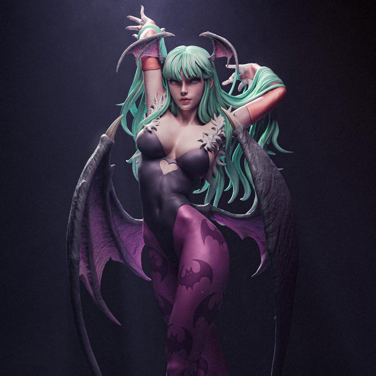 Morrigan Darkstalkers - Dark Enchantress  - CA3D Studios | 1/6 Scale ABS-Like Tough Resin SFW and NSFW Model kit| Highly Detailed Model Kit