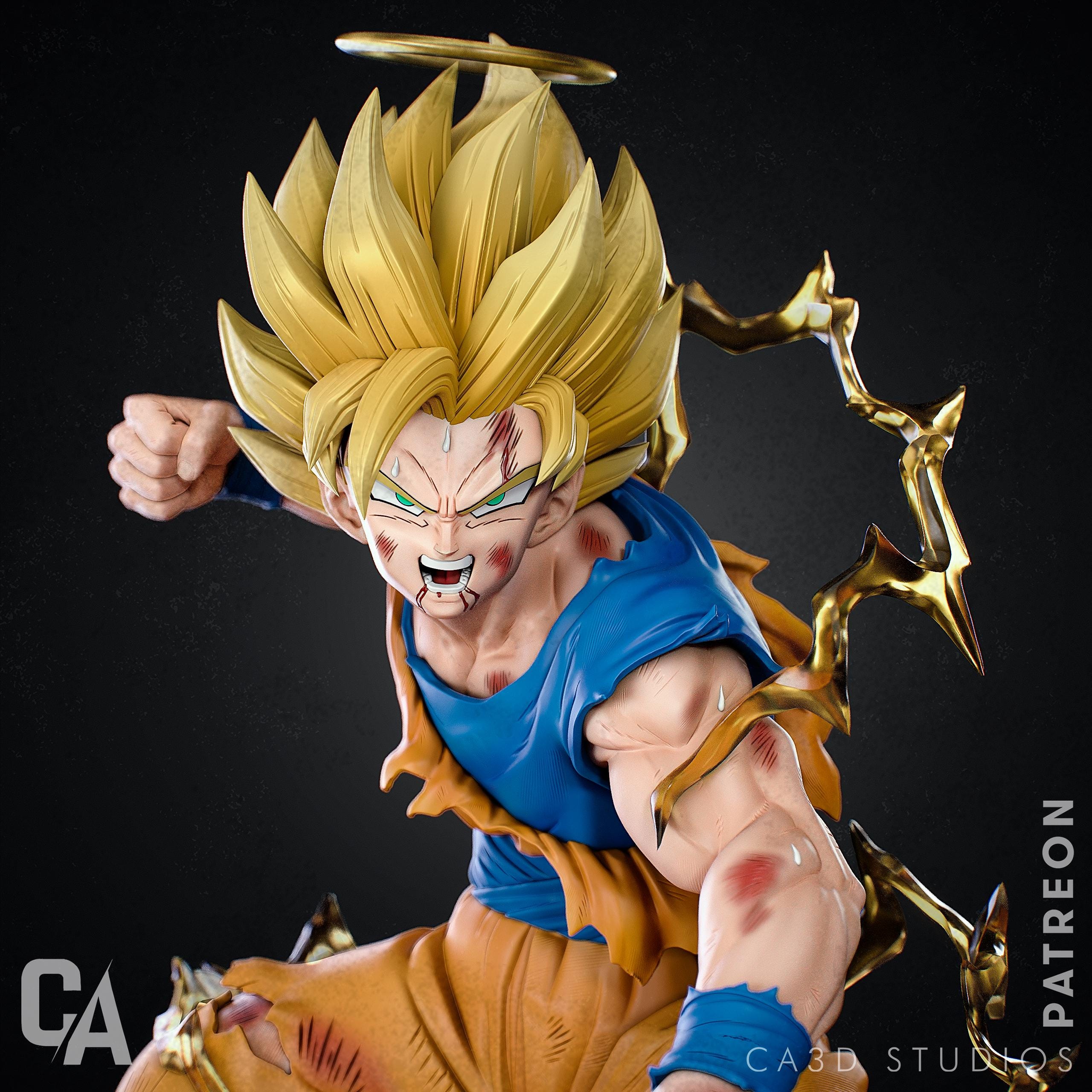 Super Battle-Ready Fighter - classic anime - CA3D Studios | 1/6 Scale ABS-Like Tough Resin Model | Highly Detailed Model kit