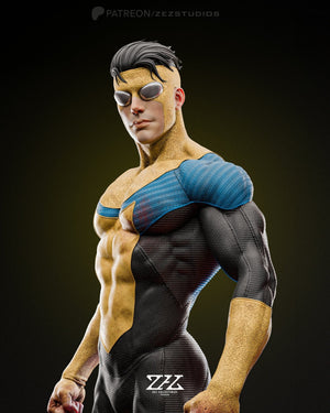 Invincible 1/6 Scale Figurine - Dynamic Superhero Art by Zez Studios - Rangrez Creations