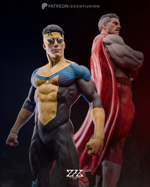 Invincible 1/6 Scale Figurine - Dynamic Superhero Art by Zez Studios - Rangrez Creations