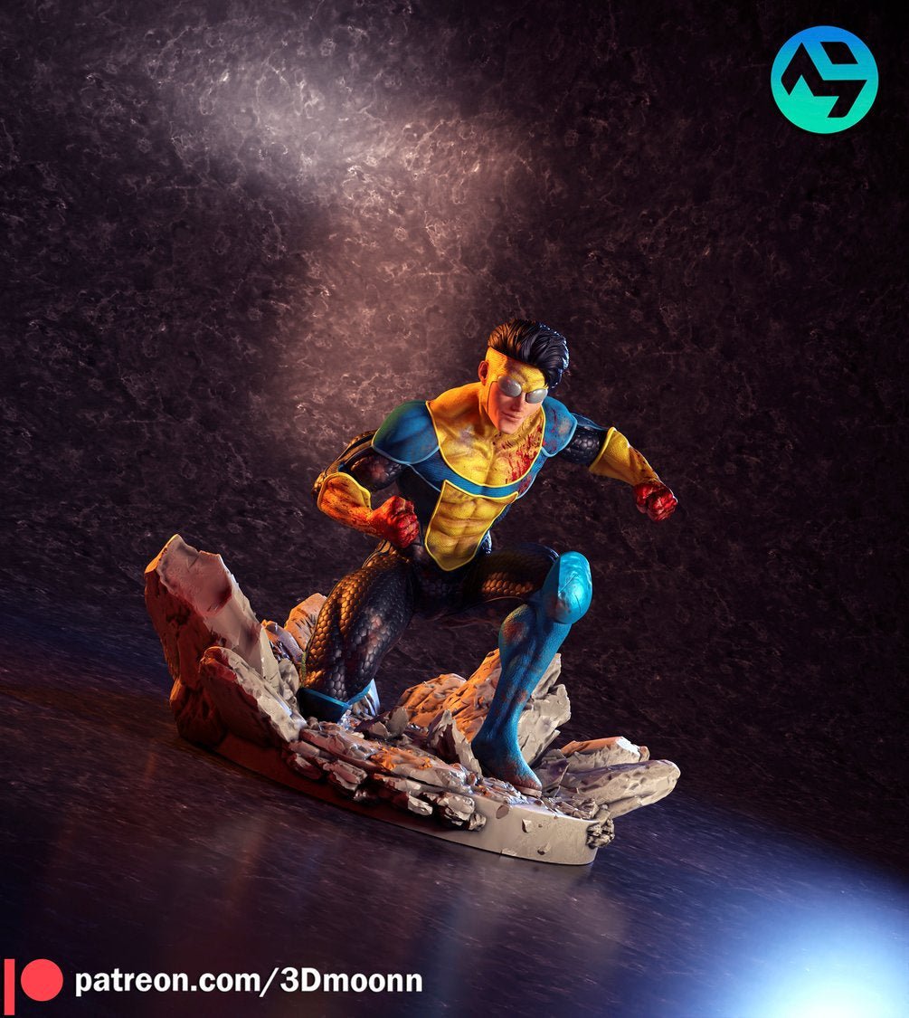 Invincible by 3Dmoonn - 1/6 Scale High - Quality 3D Printed UNPAINTED Figure with Custom Base - Rangrez Creations - Rangrez Creations