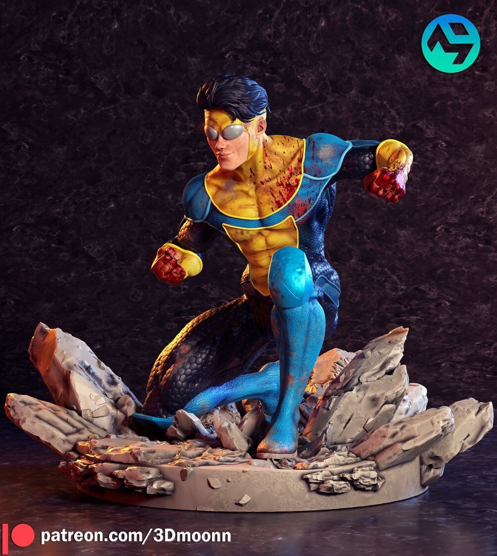 Invincible by 3Dmoonn - 1/6 Scale High - Quality 3D Printed UNPAINTED Figure with Custom Base - Rangrez Creations - Rangrez Creations