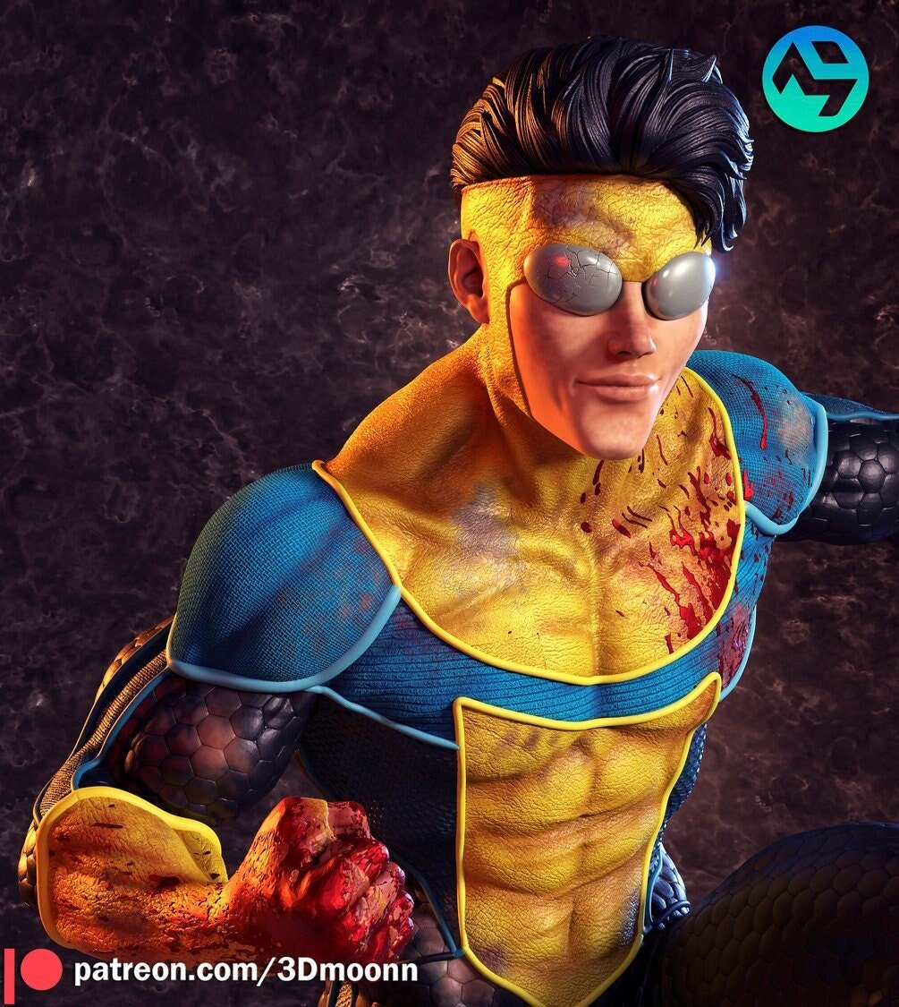 Invincible by 3Dmoonn - 1/6 Scale High - Quality 3D Printed UNPAINTED Figure with Custom Base - Rangrez Creations - Rangrez Creations