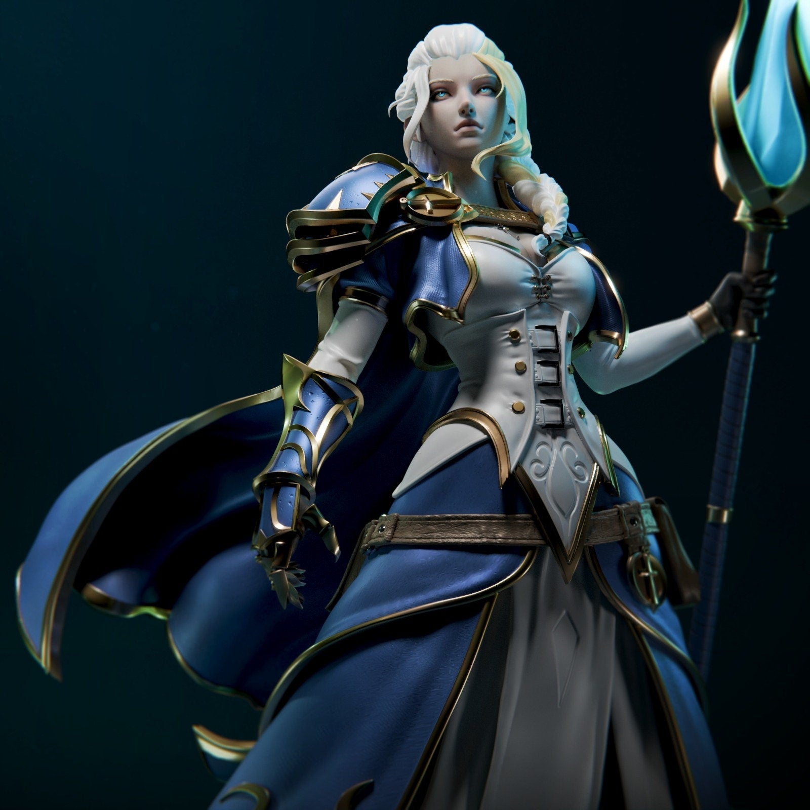 Jaina - Frost Mage: The Enigmatic Sorceress Model Kit - 1/6 Scale High - Quality Tough Resin by CA3D Studios - Rangrez Creations