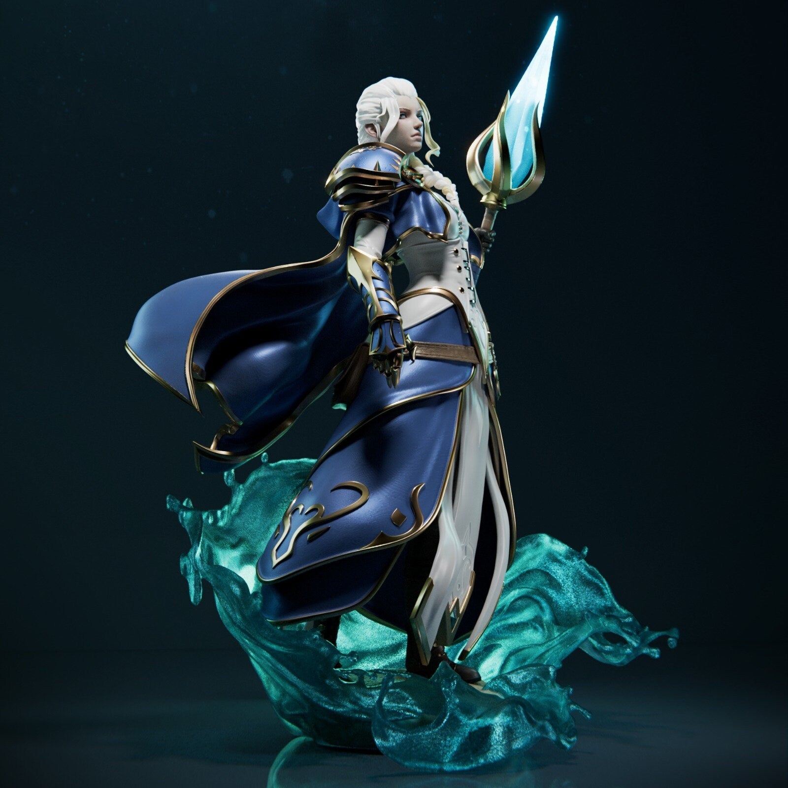 Jaina - Frost Mage: The Enigmatic Sorceress Model Kit - 1/6 Scale High - Quality Tough Resin by CA3D Studios - Rangrez Creations